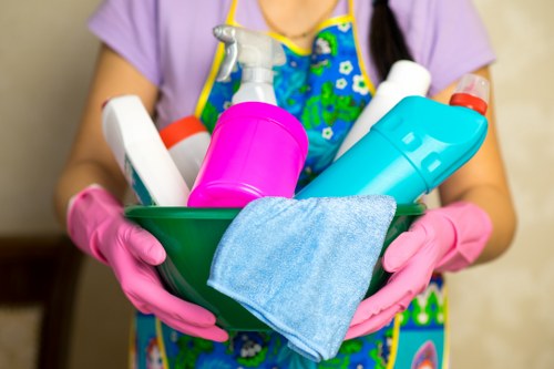 Deep cleaning treatment for a stained carpet surface