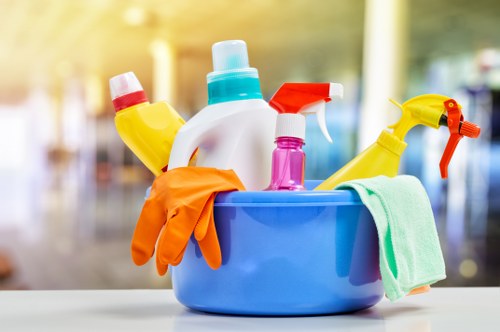Clean and hygienic office space maintained by professional cleaners