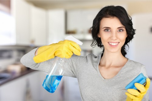 Commercial upholstery cleaning in an office seating area