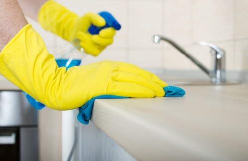 Cleaning specialists in Highbury maintaining a bright interior