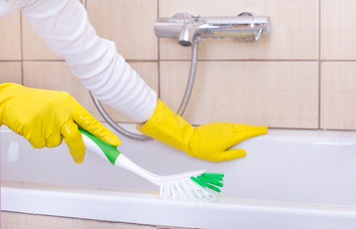 Cleaner treating stubborn stains during deep cleaning