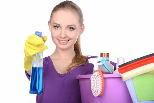 Invoice and payment details for a scheduled cleaning service