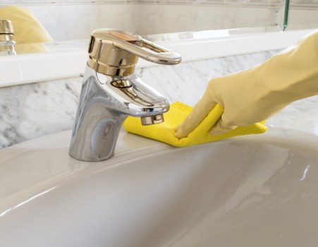 Risk assessment being completed before a cleaning task